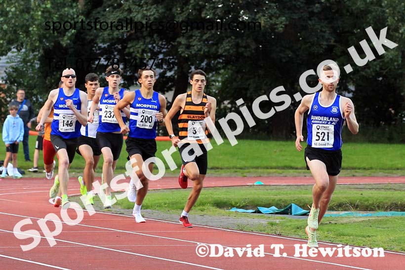 800 metres, 2023 NEGP 6 Monkton.  Photo: David T. Hewitson/Sports for All Pics